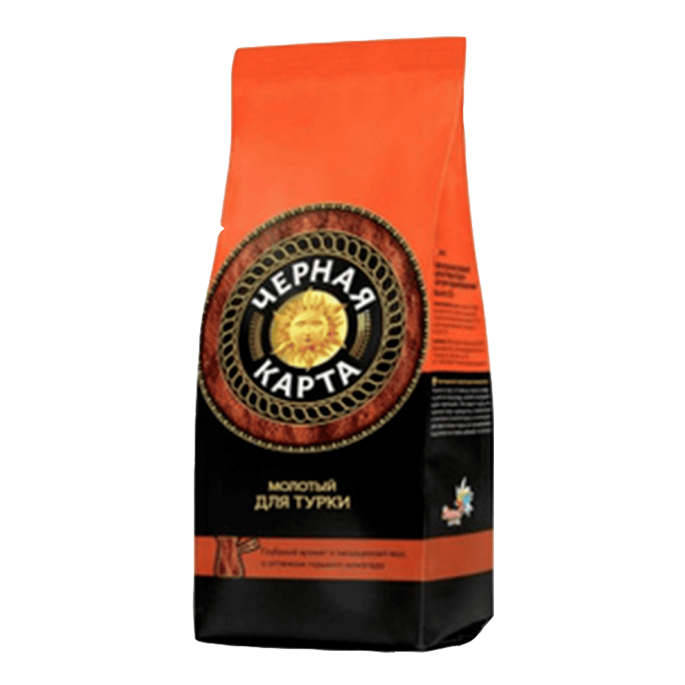 Кофе мол. Черная карта 200г Arabica для турки по-восточ_6шт (пакет)