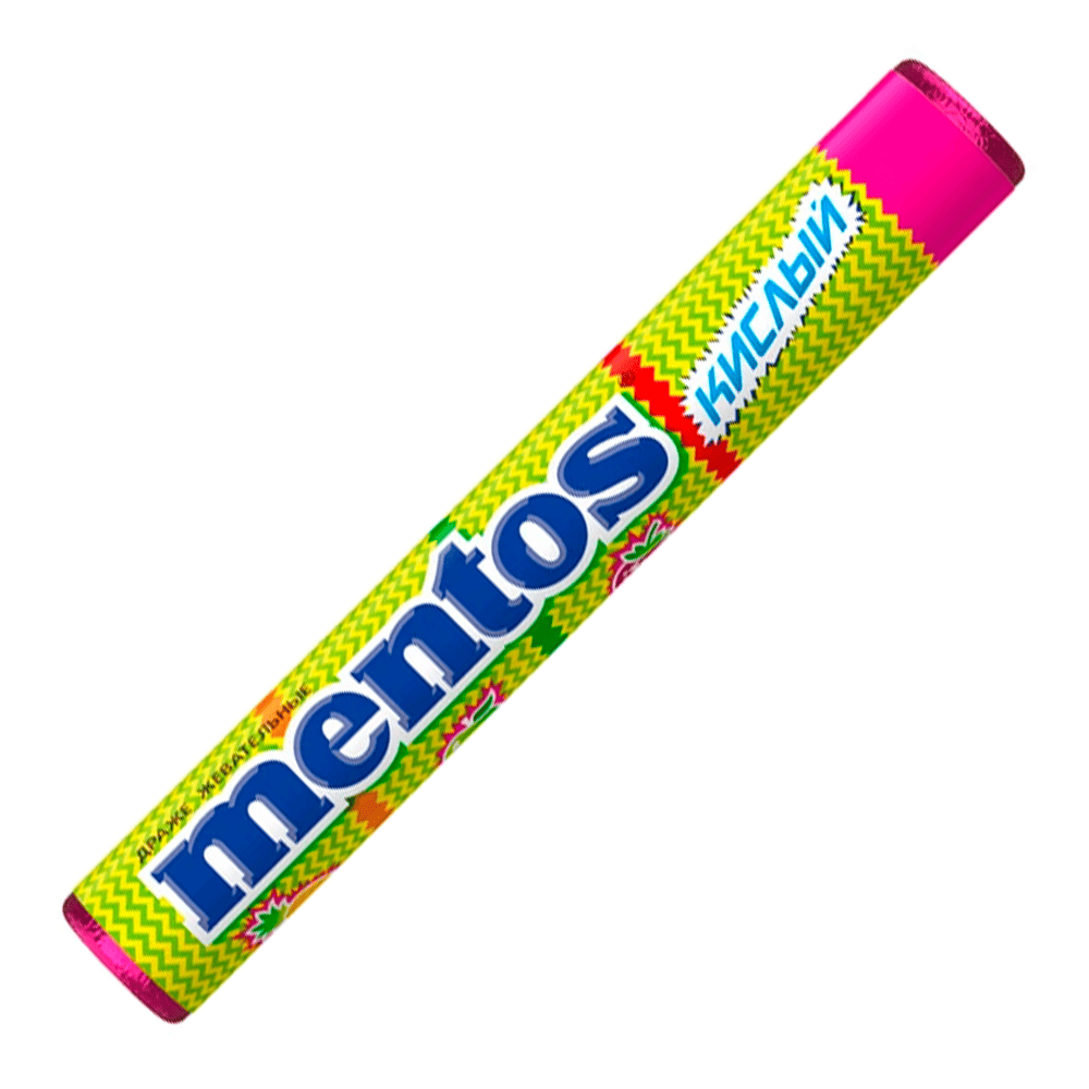 Жев. конф  Mentos 37,5г Кислый_24шт