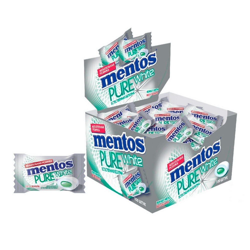 Ж/р   Mentos 2г Нежная мята_100шт