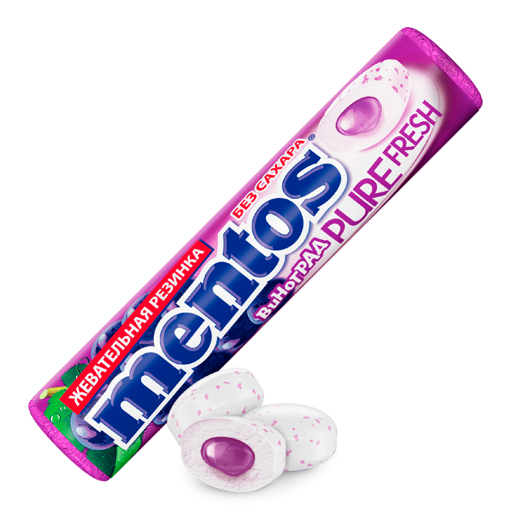 Ж/р  Mentos 15,5г Виноград _24шт