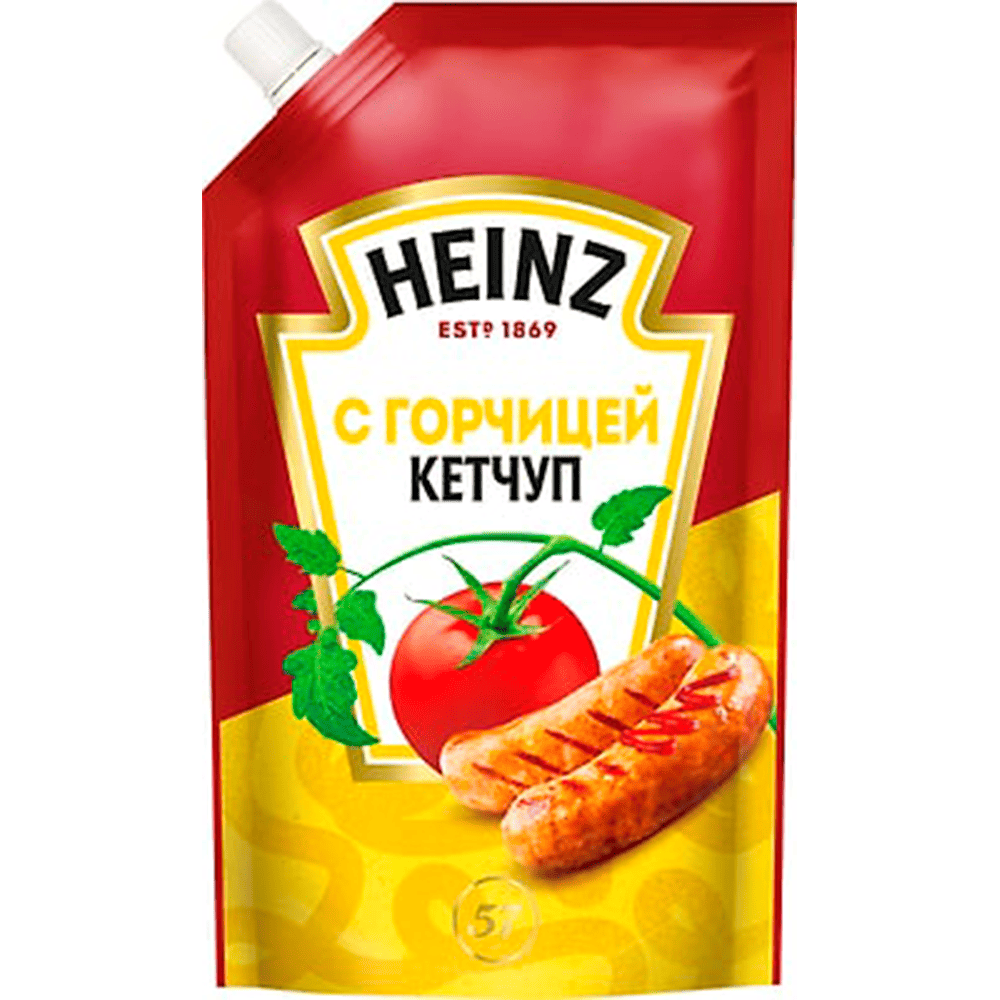 Кетчуп HEINZ 320г с горчицей/16шт
