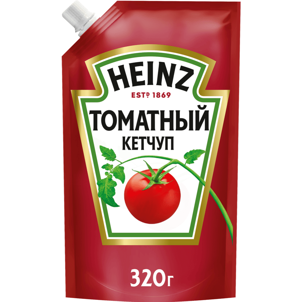 Кетчуп HEINZ 320г  Томатный_16шт (П98)