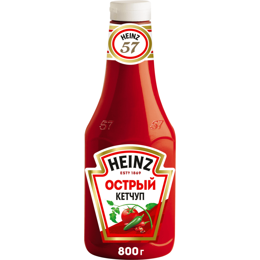 Кетчуп HEINZ 800г Острый_8шт (П95)