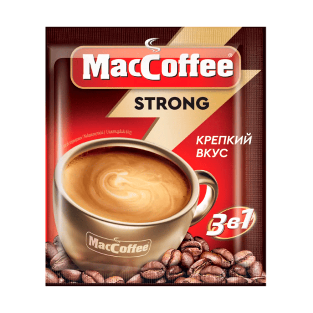 MacCoffеe  3в1 Стронг (лента!!!)18г_50шт*10 (П36)