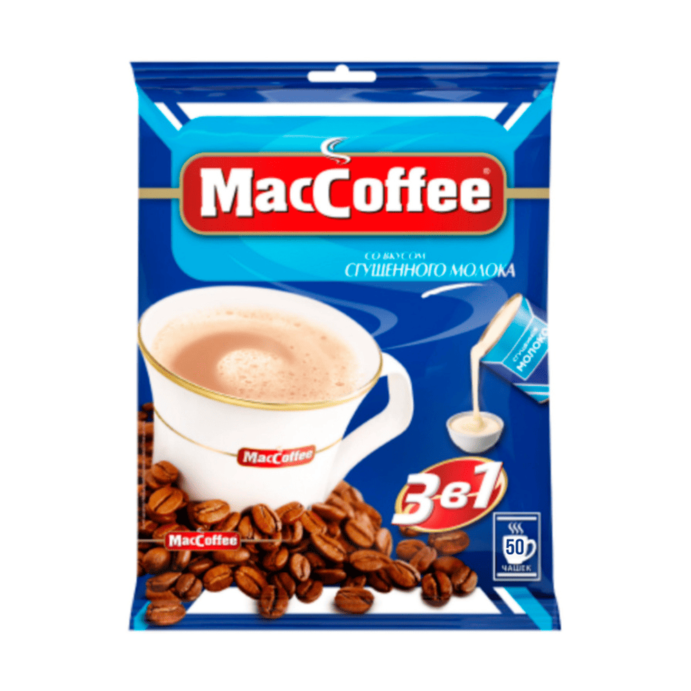 MacCoffеe 3в1 сгущеное молоко (лента!!!) 20г_50шт*10 (П36)