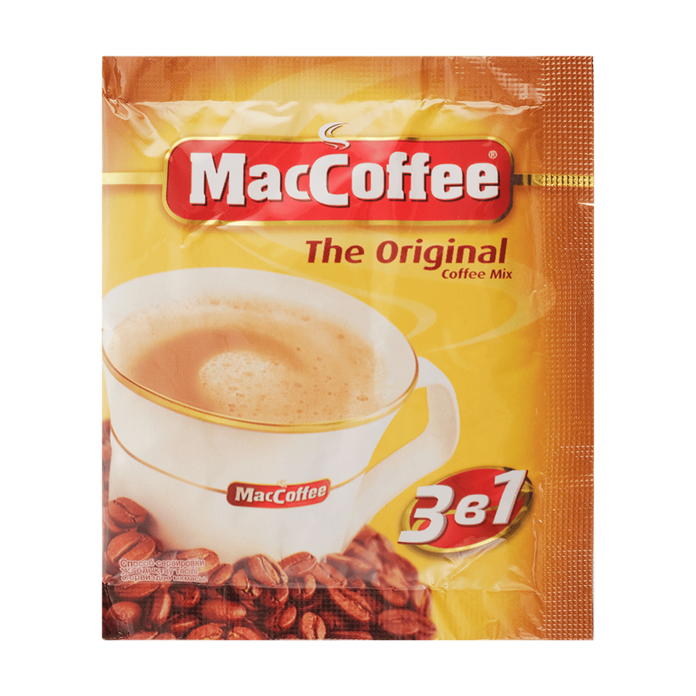 MacCoffеe 3в1 оригинал 20г_100шт*(10 бл. в кор.) (П24) !!!
