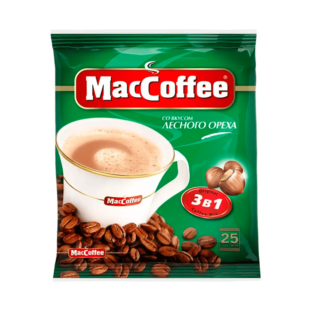 MacCoffeе 3в1 лесной орех 18г_25шт*20 (П42)