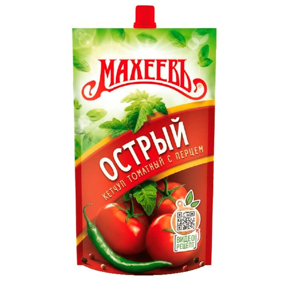 Кетчуп Махеев 300г Острый_16шт